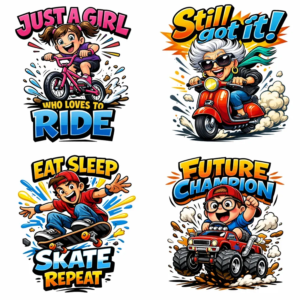 Cartoon Rider Tshirts
