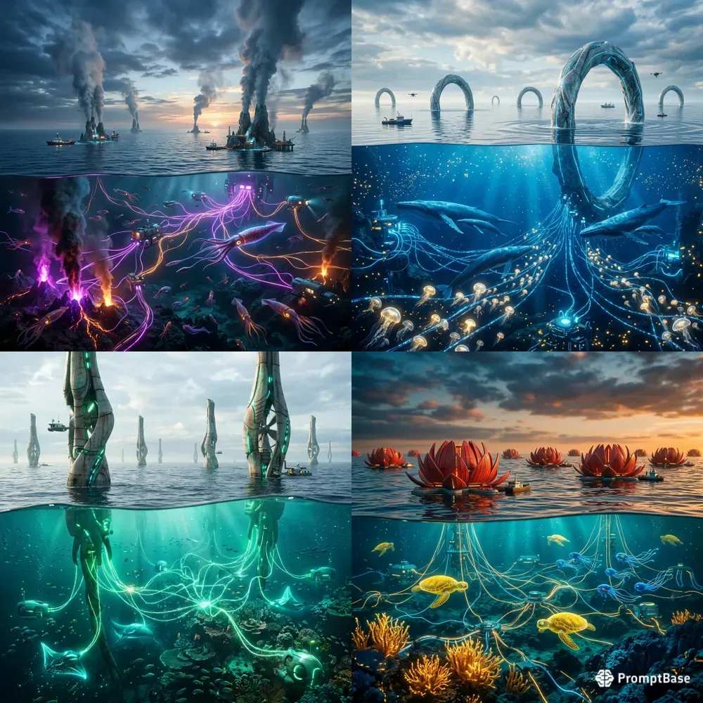 Aquatic Automatons Ocean Energy Networks