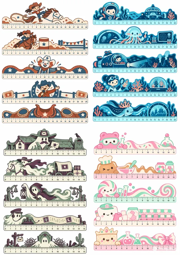 Character Ruler Bookmark Printables