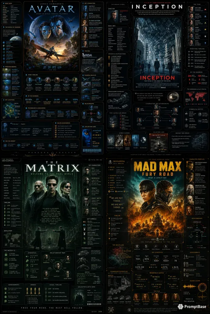 Dark Movie Infographic Generator