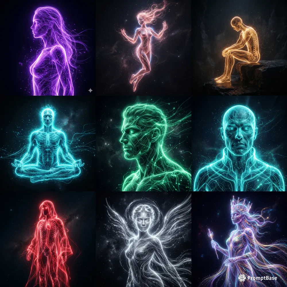Bioluminescent Scifi Portraits
