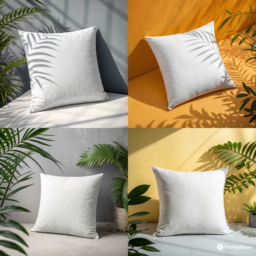 Pillow Mockup Minimalist Product Photos