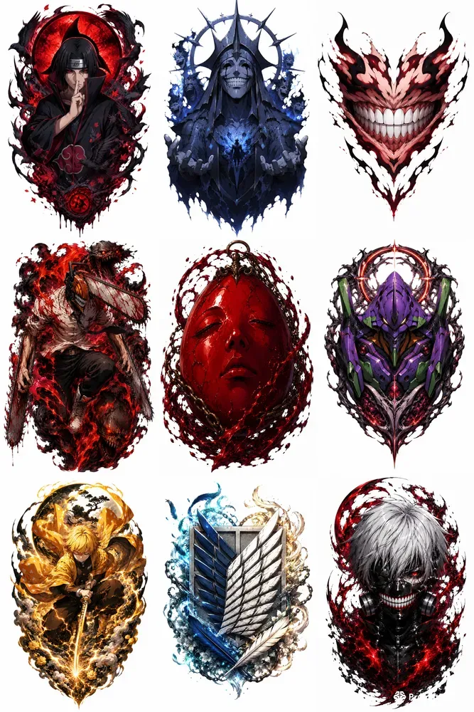 Anime Inspired Designs Tattoo Generator
