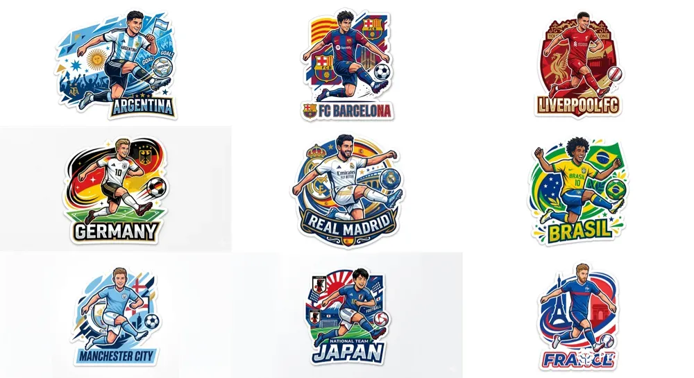 Soccer Stickers Generator