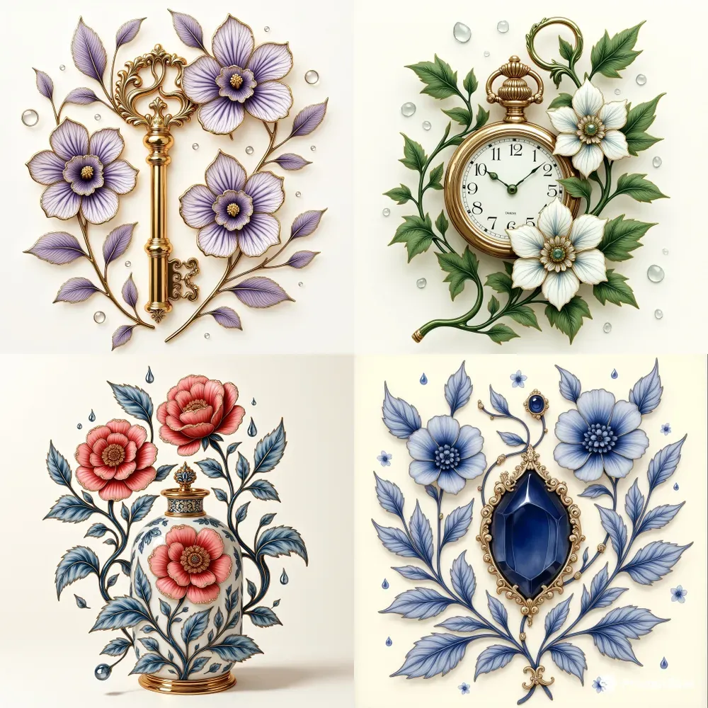 Botanical Watercolor Object Art