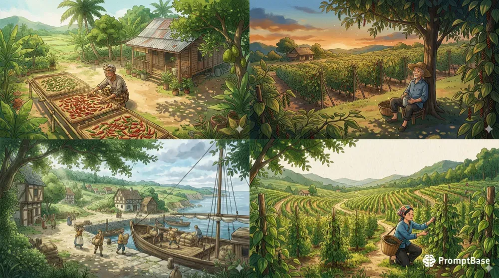 Studio Ghibli Farmer Illustration Art