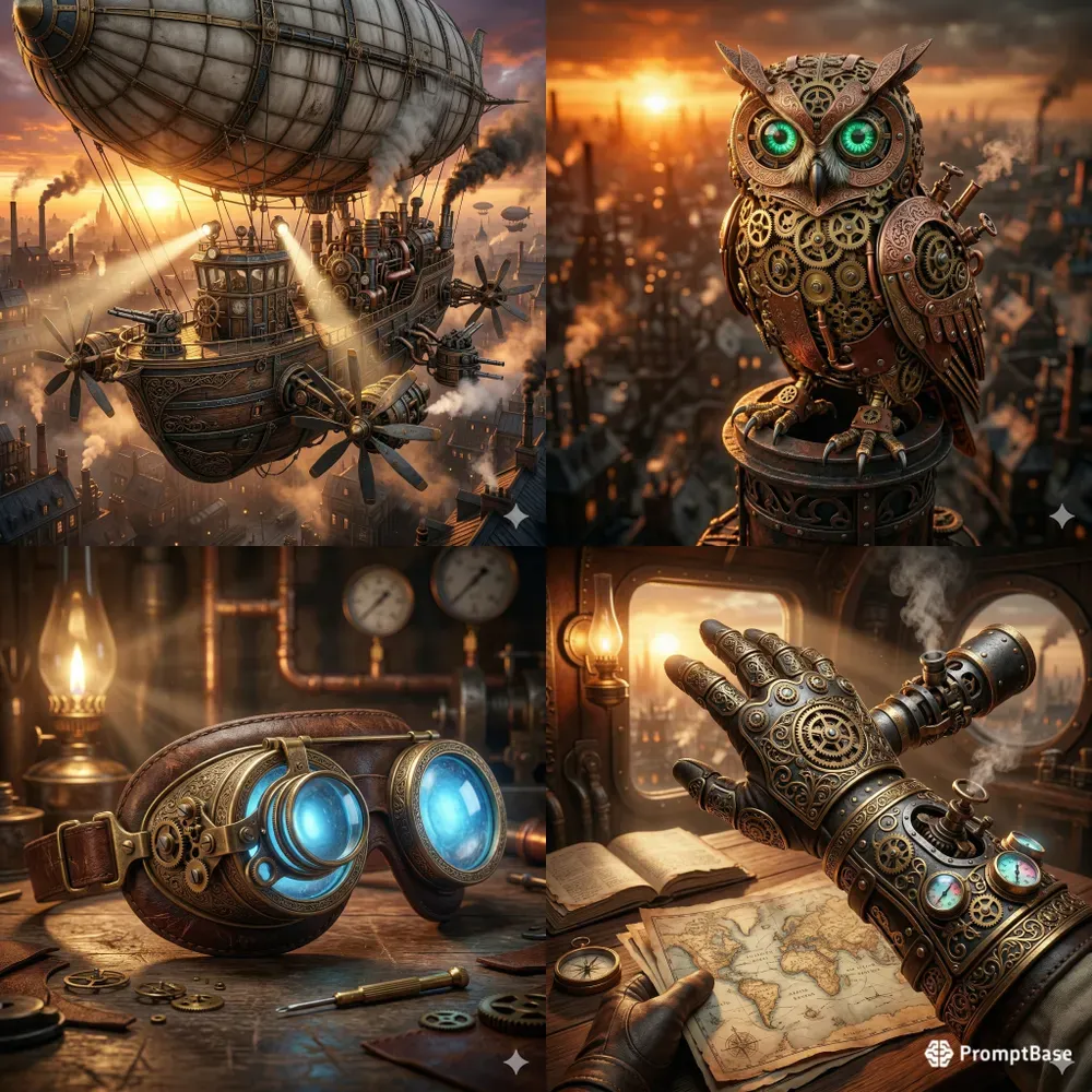 Gritty Steampunk Asset Generator