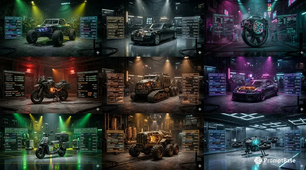 Cyberpunk Vehicle Hud UIs