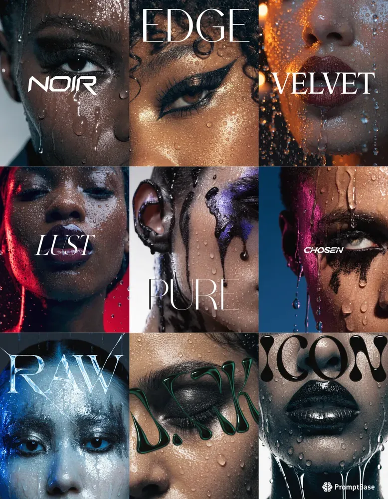 Macro Beauty Typography Marketing