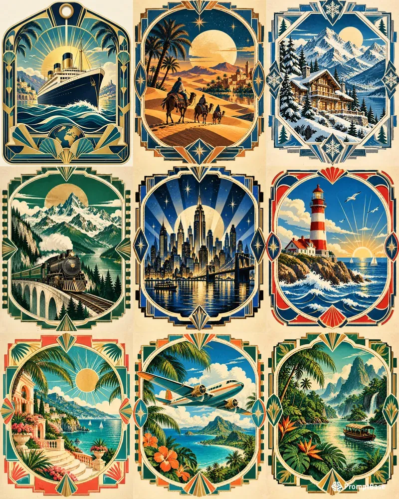 Deco Travel Luggage Labels