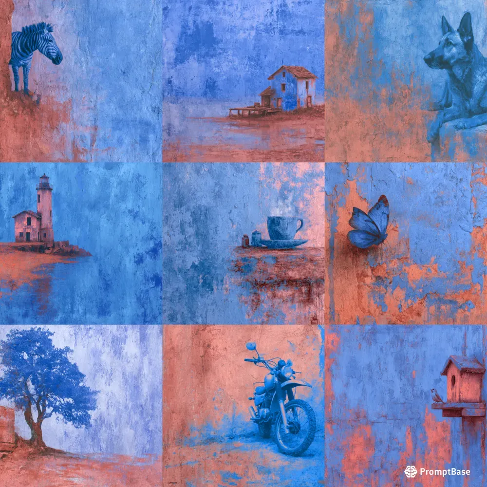 Acrylic Textured Expressive Plaster Art