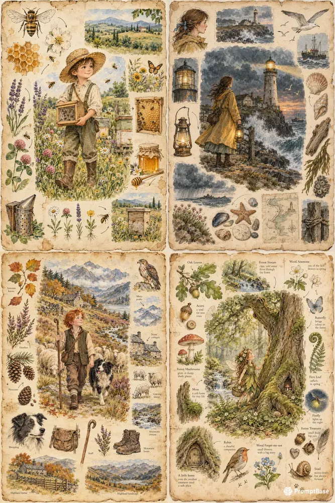 Handcrafted Nature Field Journals