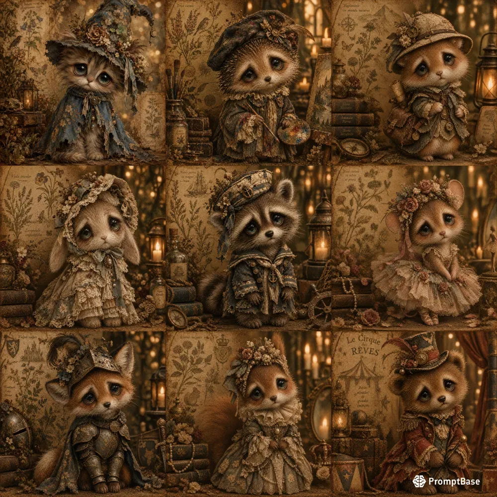 Dark Whimsical Animal Fantasy Art