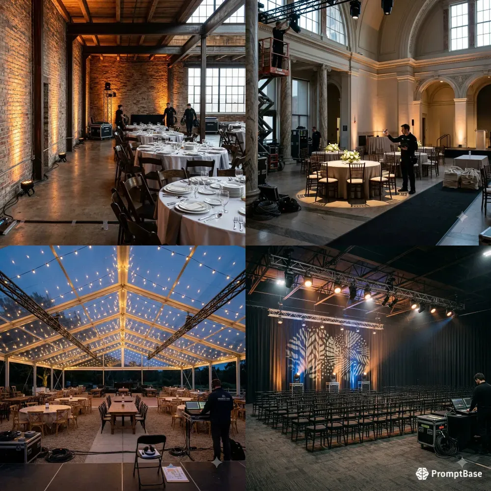 Event Lighting Test Shot Photo Builders