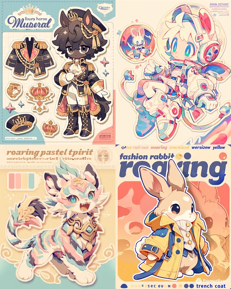 Designer Toy Stickers For Pods