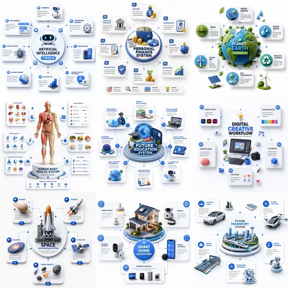 Premium 3D Infographic Maps