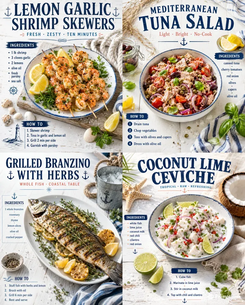 Nautical Recipe Poster Generator