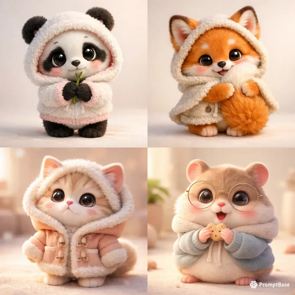 Ultra Cute 3D Pixarstyle Characters