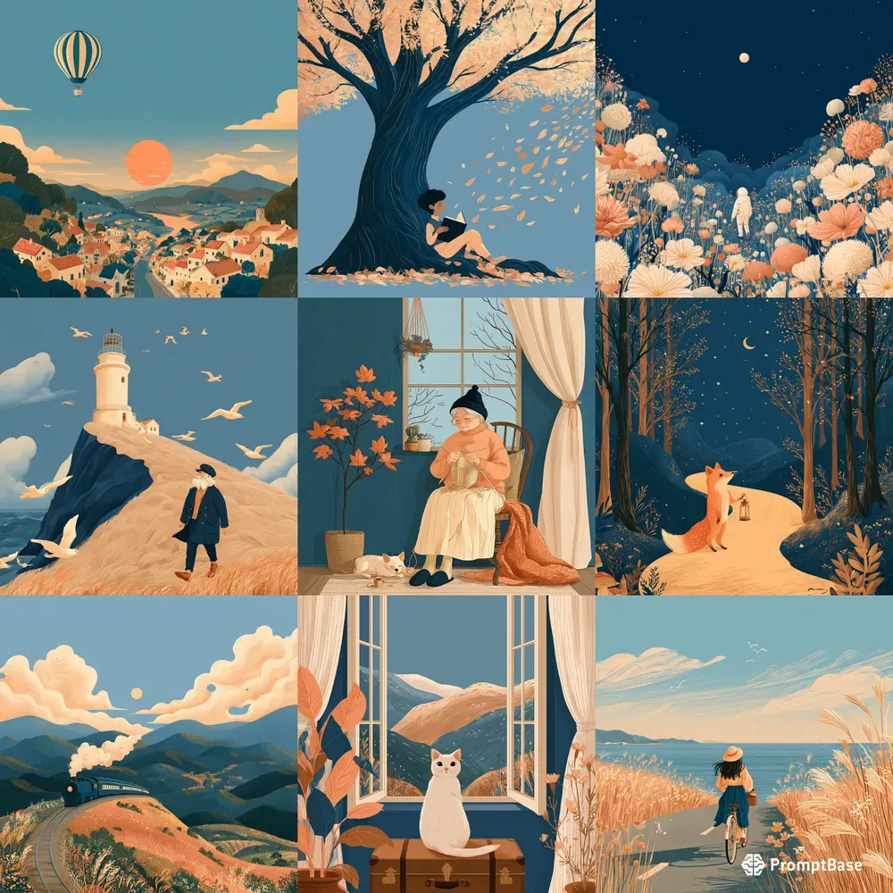 Poetic Storybook Illustrations