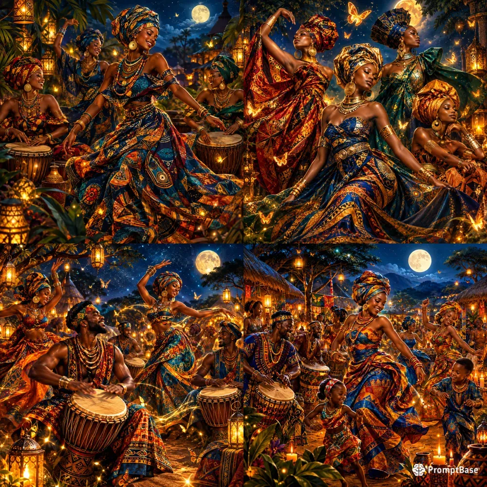 African Rhythm Dream Art