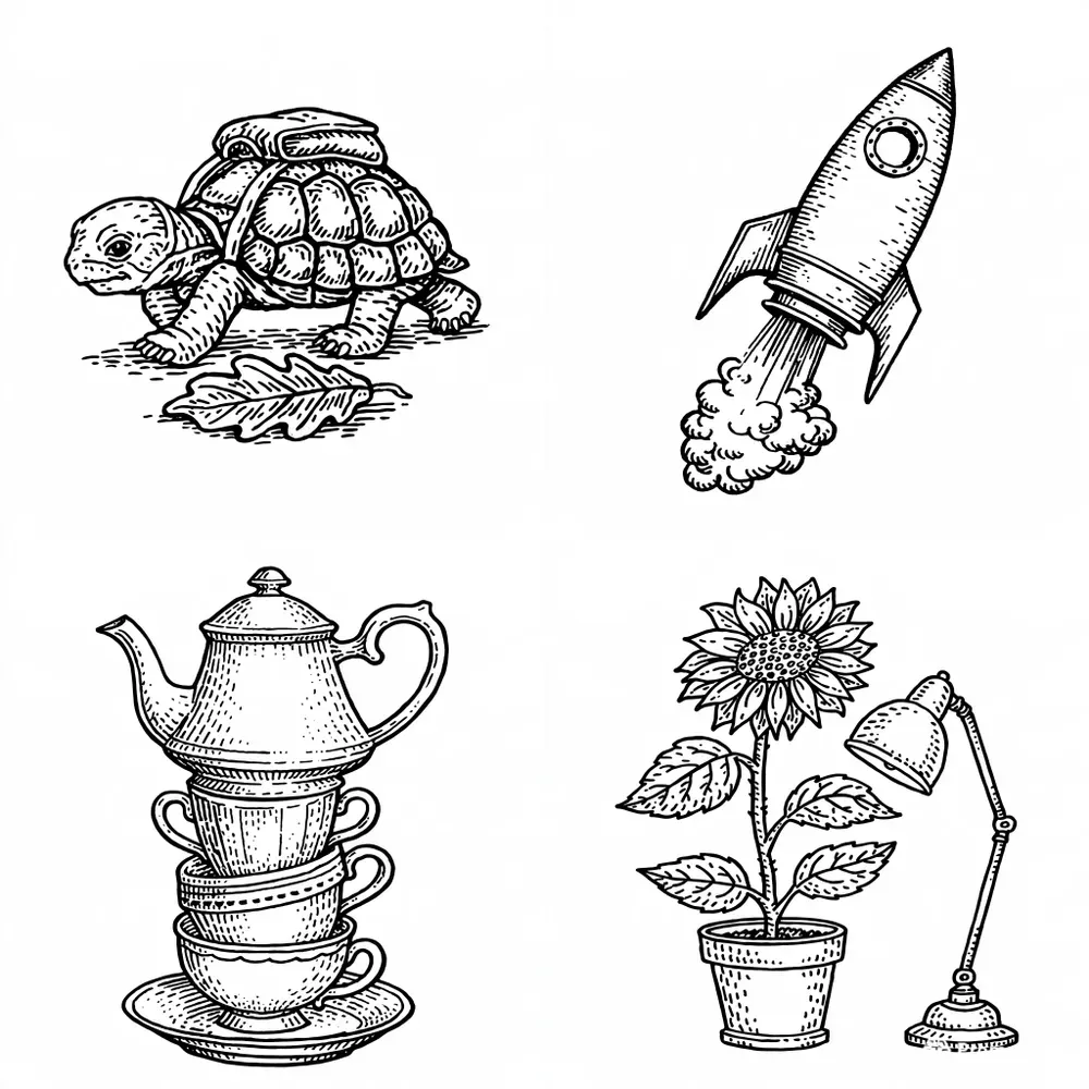 Playful Black Ink Doodles