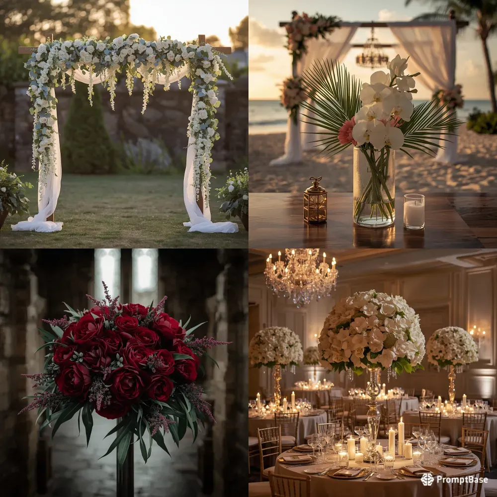 Romantic Wedding Scene Photos