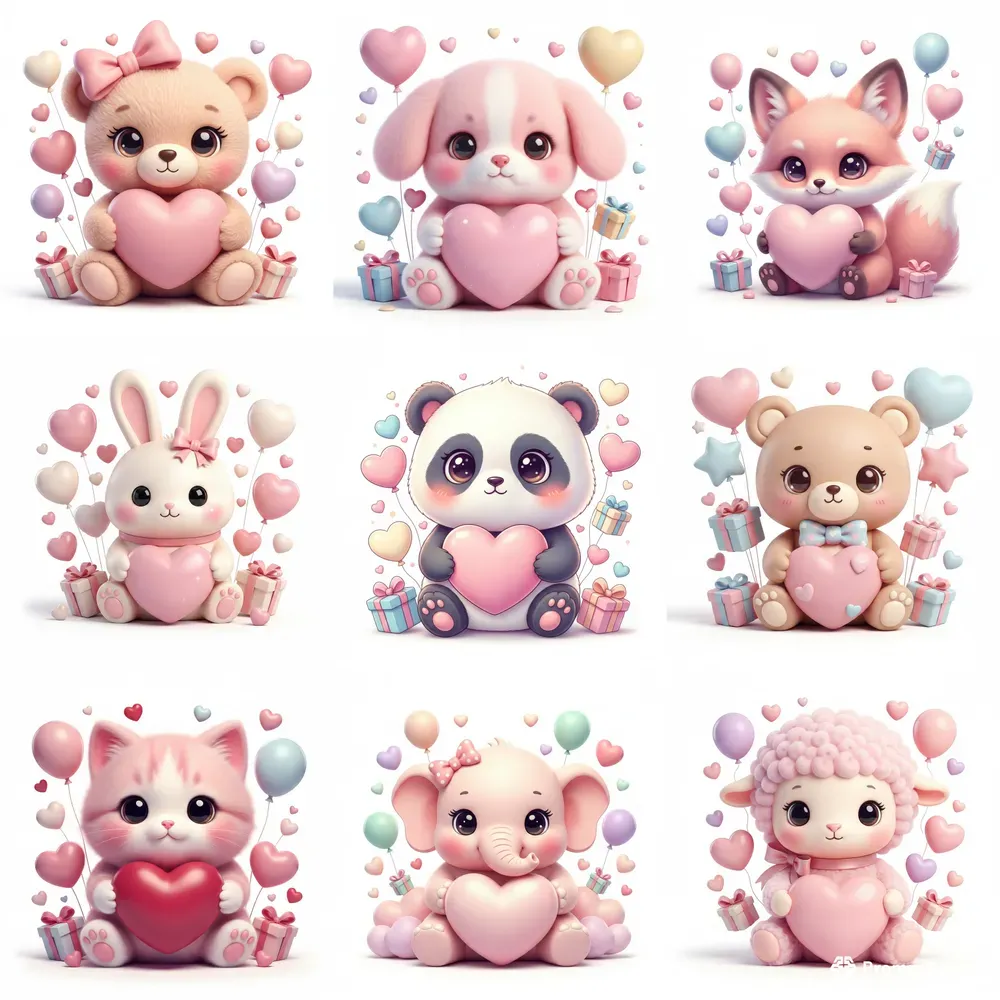 Ultracute Kawaii Pastel Valentines