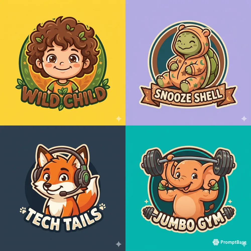 Cartoon Mascot Logo Designs
