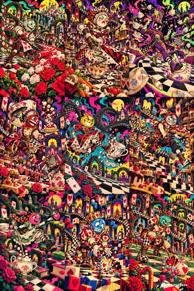 Psychedelic Akibapunk Arcade Mashups