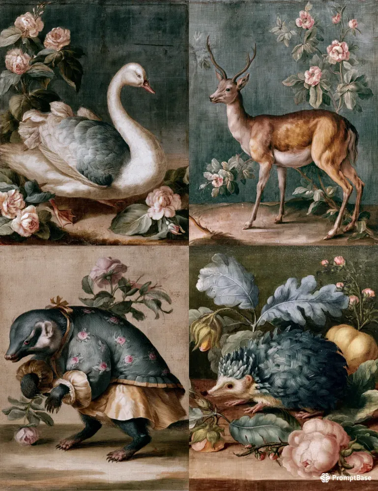 Victorian Animals Junk Journal Pages