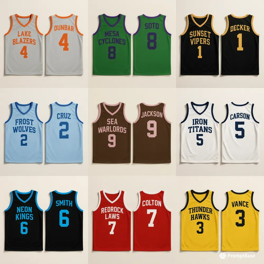 Basketball Jersey Mockups