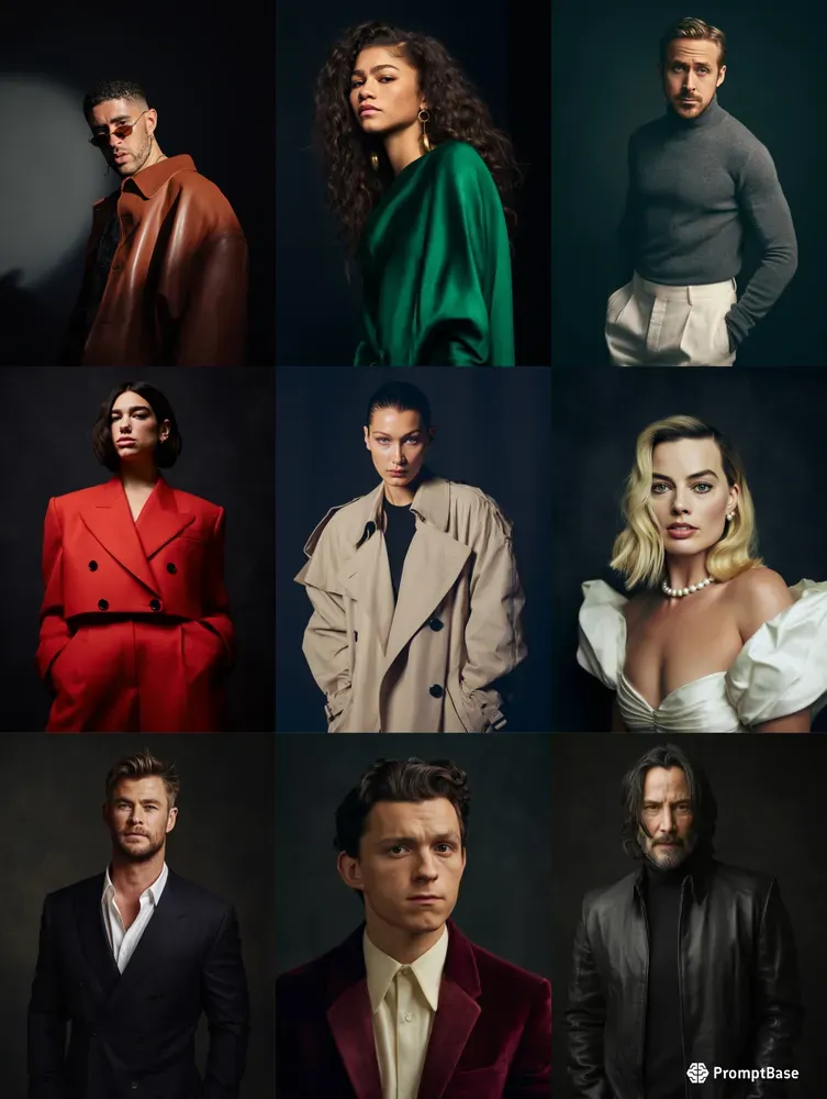 Famous Person Studio Portraits