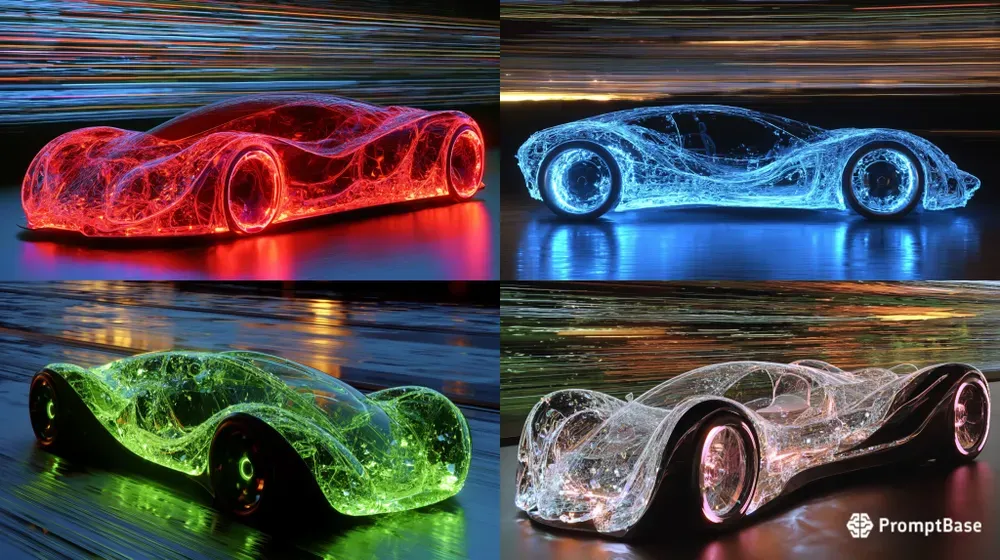Futuristic Forged Carbon Crystal Hypers