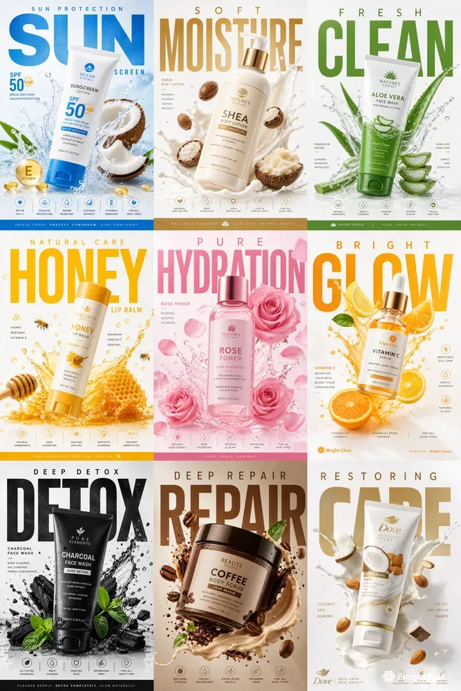 Premium Cosmetic Ad Poster Kits