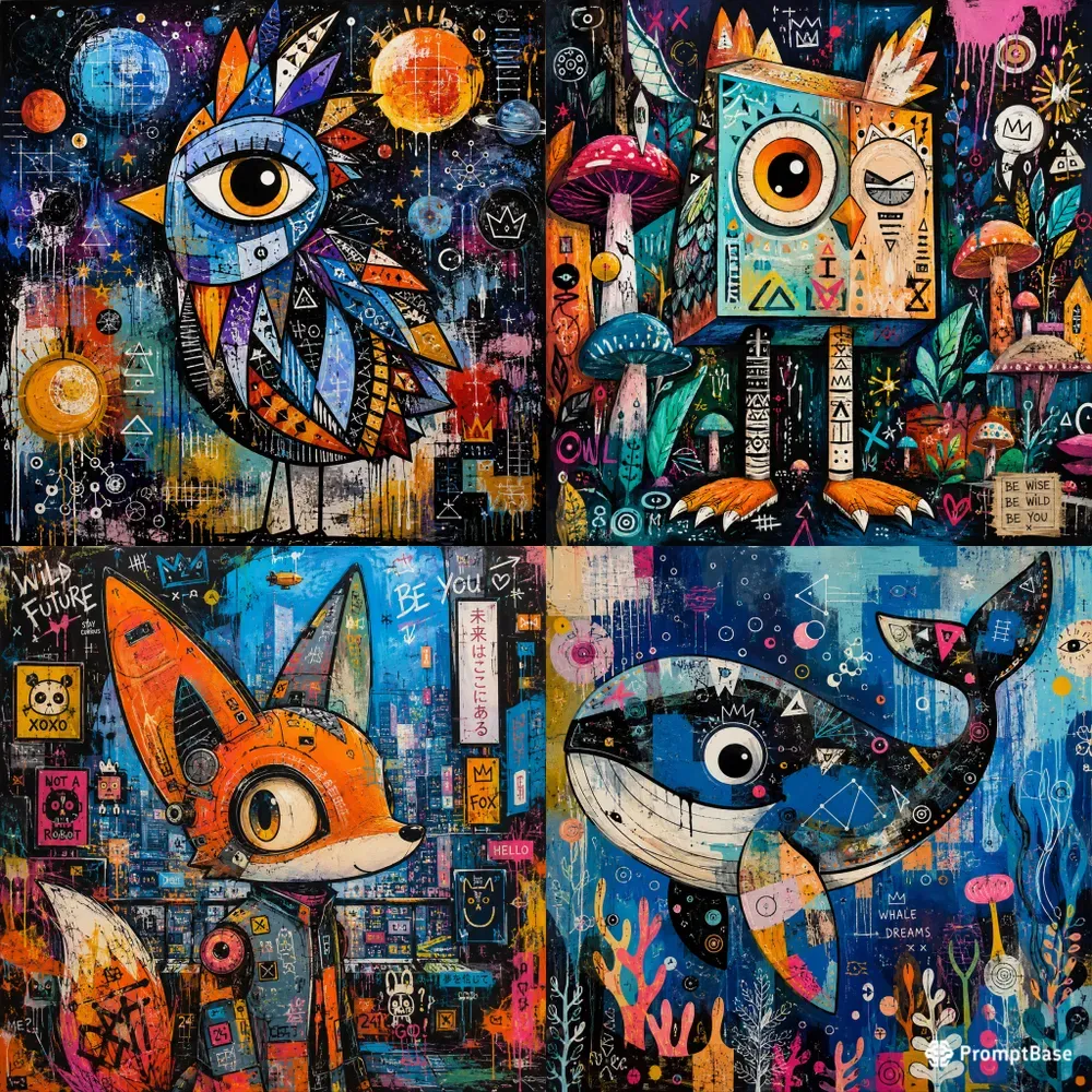 Abstract Urban Characters
