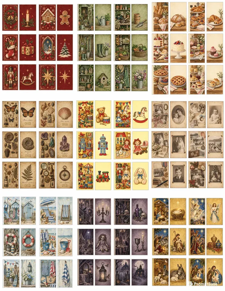 Junk Journal Flip Flap Door Sheets