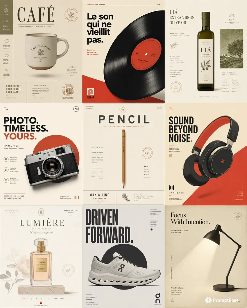 Minimal Editorial Poster Creators