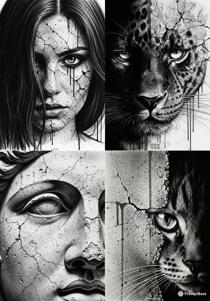 Charcoal Portrait Studies