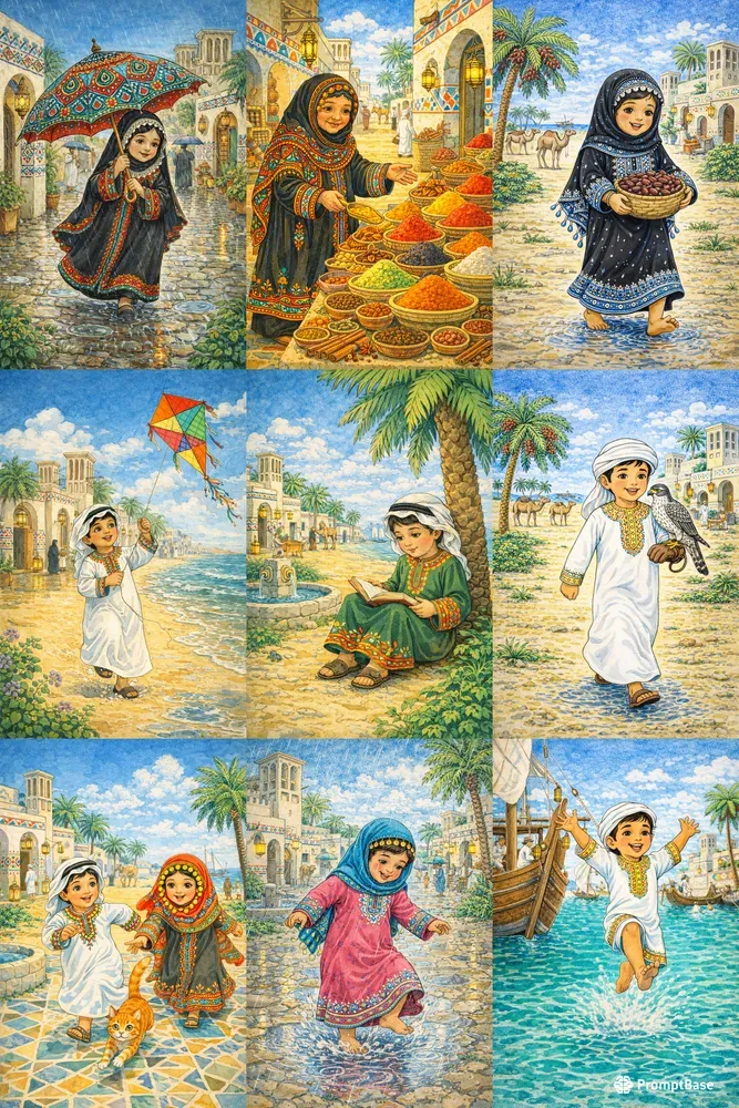 Arabian Folk Storybook Generator