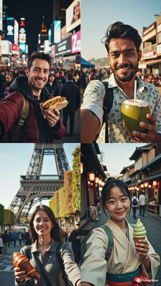 Ultra Realistic Travel Selfie Generator