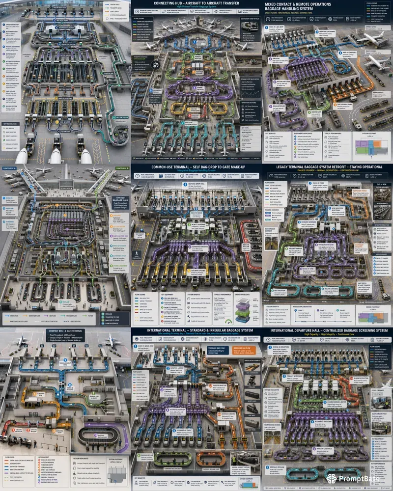 Airport Baggage Handling Flows