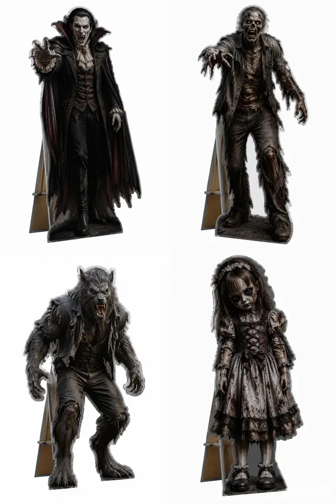 Halloween Character Cutout Standees