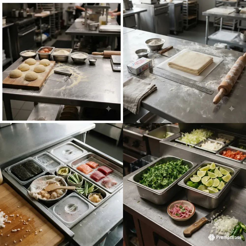 Chef Mise En Place Texture Photo Systems