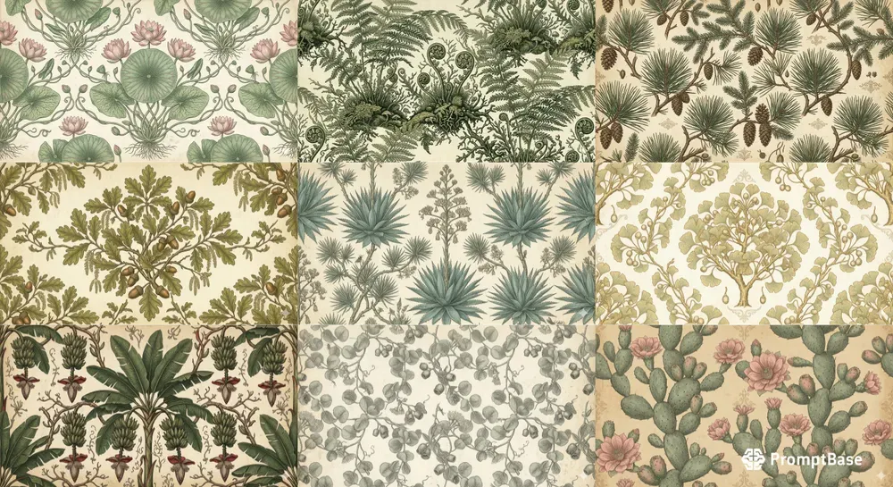 Victorian Botanical Pattern Generator