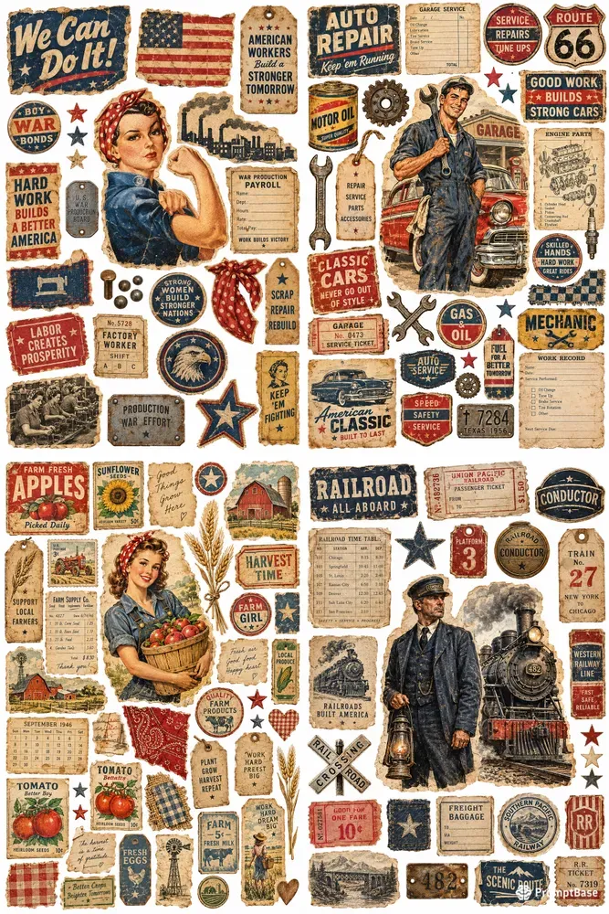 Vintage American Labor Ephemera