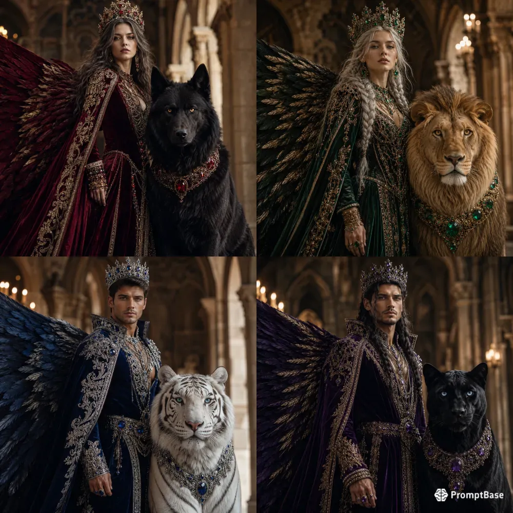 Regal Winged Guardians