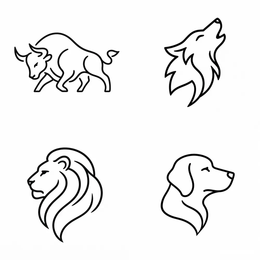 Luxury Minimalist Animal Logo Generator