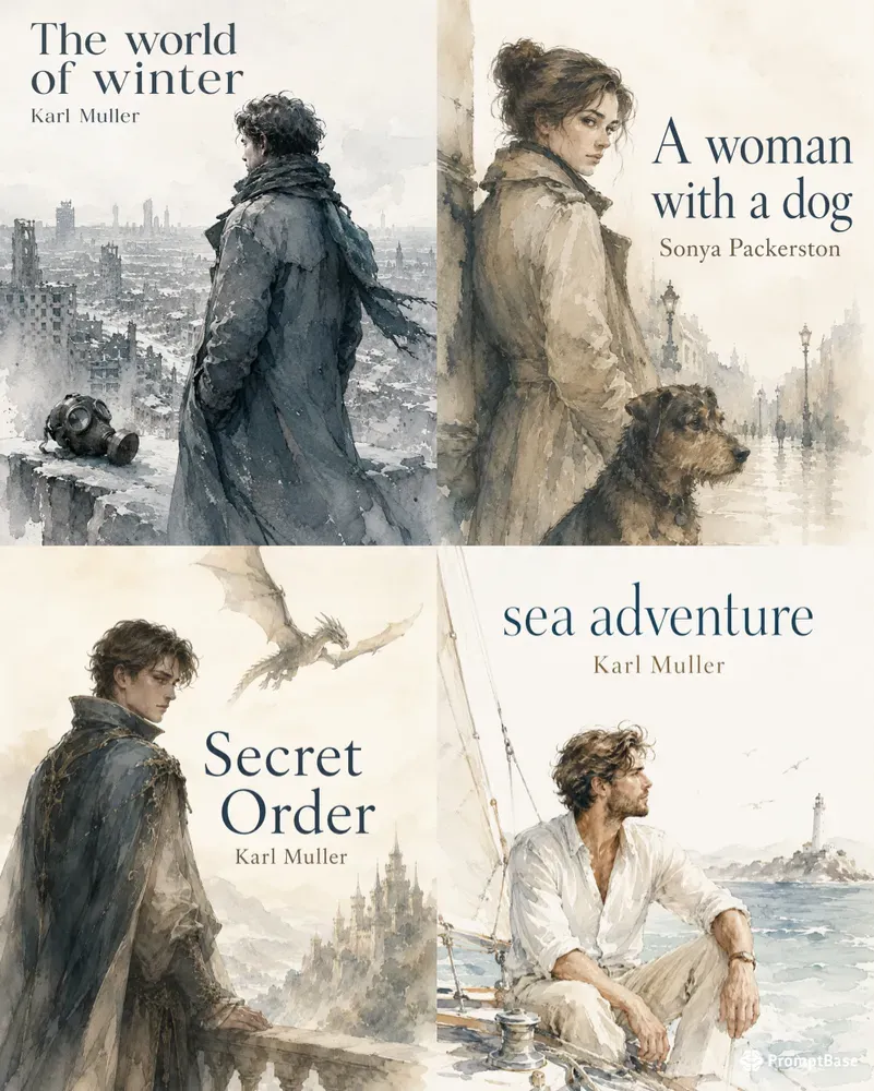Watercolor Book Covers