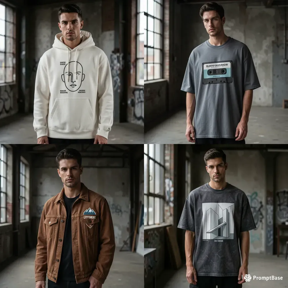 Streetwear Lookbook Apparel Mockups