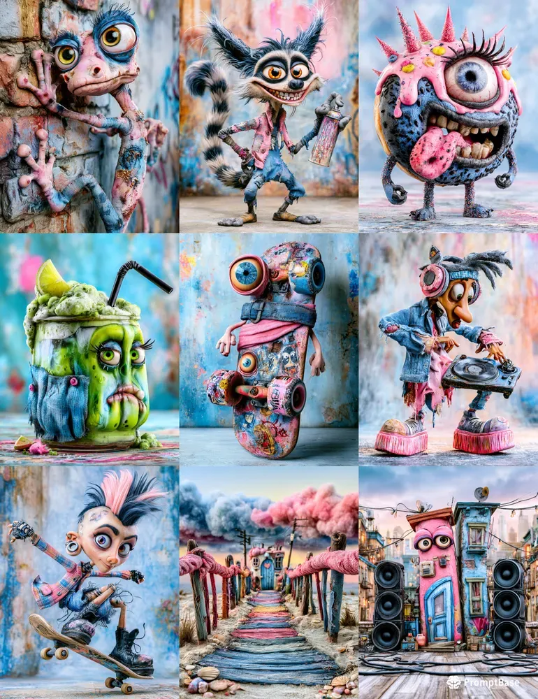 Hipster Punk Street Junk Journals